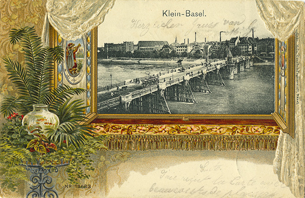 Das ganze Leben auf Ansichtskarten – Richard Spillmann, «Klein-Basel». Gebr. Metz, Kunstverlagsanstalt, Basel; gel. 12.8.1902