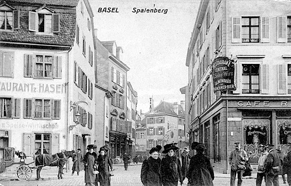 <span class='txt12-gruen'>Basel, Spalenberg</span><br /><span class='txt12'>Foto: unbekannt / gelaufen: 3.5.1917</span><br />