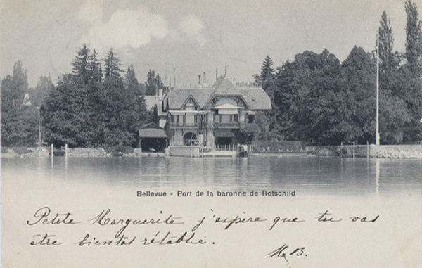 <span class='txt12-gruen'>Bellevue – Port de la baronne Rotschild</span><br /><span class='txt12'>Unbekannt / gelaufen, 1901</span><br />