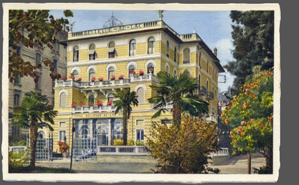 <span class='txt12-gruen'>HOTEL BELLEVUE-AU-LAC, Lugano-Paradiso</span><br /><span class='txt12'>Phot. Ch Schiefer / ungelaufen</span><br />